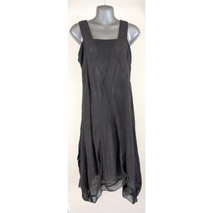 New Monoreno sz S M ? Dress sleeveless tank langenlook gray knee length 4645